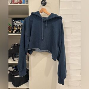 Aritzia tna cozy af fleece hoodie - Navy